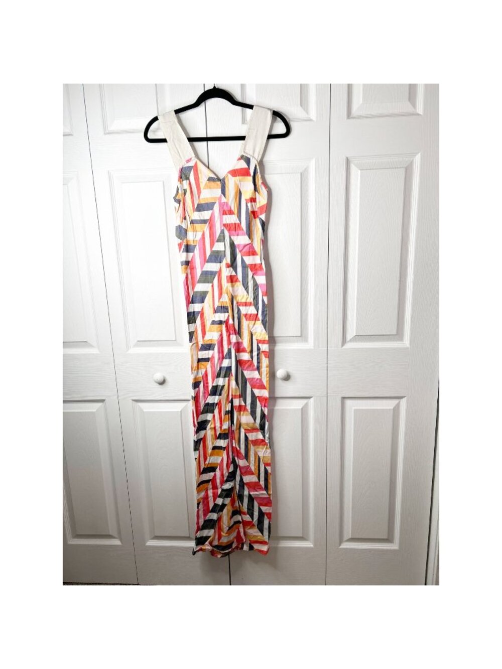 Zero + Maria Cornejo Alexia Bias Multi-Color Printed Maxi Dress Women's Size 2